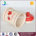 3pcs Cylinder Ceramic Canister For Food